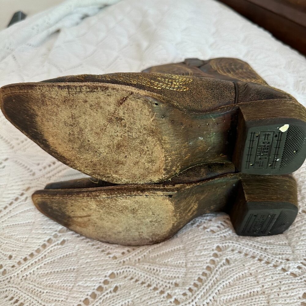 Corral Girl's Size 5 A1028 Wing and Cross Western Boot - Picture 5 of 9